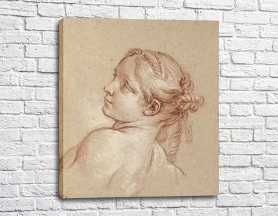 Картина Эскиз - Бюст девушки Fra11409 фото
