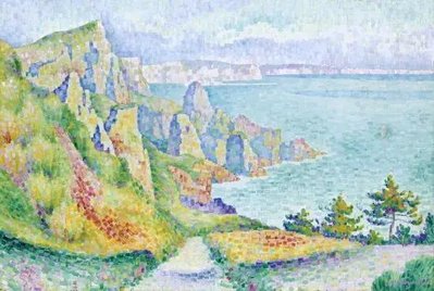 The Cliffs of Longues-sur-Mer, 1906 Pey12861 фото