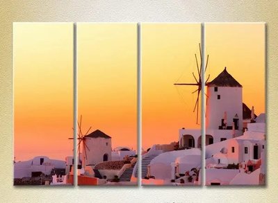 Модульные картины Греция, восход солнца в Санторини_01 Gor6510 фото