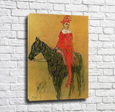 Picasso Harlequin on the horseback, 1905 Pik10860 фото