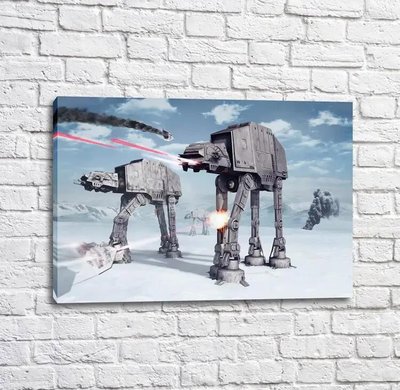 Постер Звездные войны Битва при Хоте Mul16280 фото