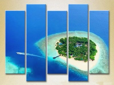 Модульные картины Остров Мальдивы_05 Mor7511 фото