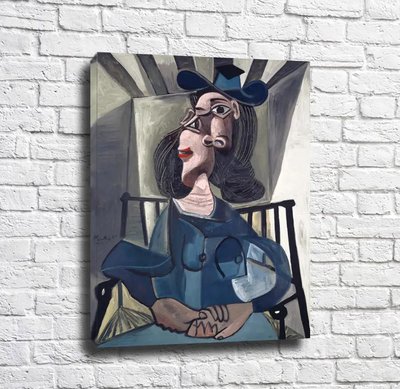 Picasso Fata pe scaun, 1952 Pik10861 фото