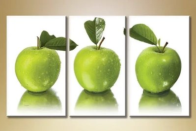 Модульные картины зеленые-яблоки Eda8512 фото