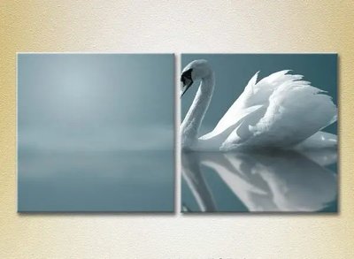 Модульные картины Белый лебедь_01 ZHi8662 фото