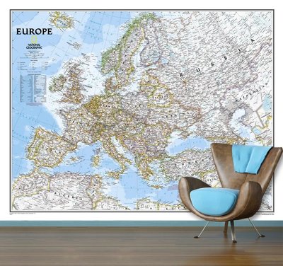 Карта Европы (National Geografic) Sov1112 фото
