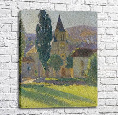 Tablou Henri Martin - Biserica din Labastide-du-Ver Imp12463 фото