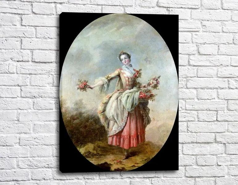Pictură Fata florilor, Francois Boucher Fra11262 фото
