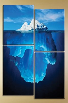 Модульные картины Полиптих, айсберг Mor9313 фото