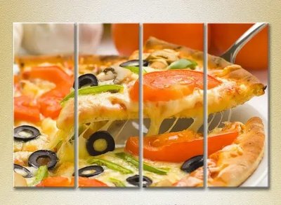 Модульные картины Пицца овощная_01 Eda6513 фото