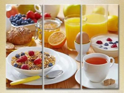 Модульные картины Завтрак с мюслями Eda10763 фото