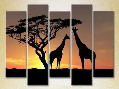 Tablouri modulare Girafele, Africa ZHi9513 фото
