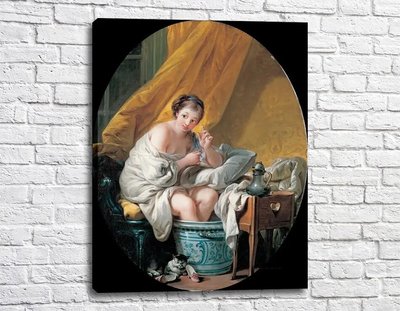 Картина Молодая женщина, принимающая ванночку для ног Fra11463 фото