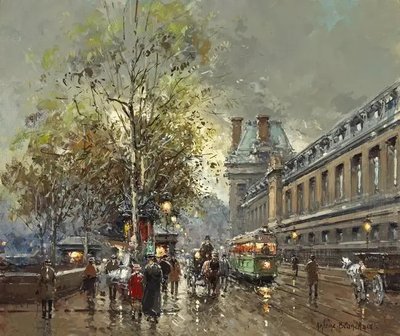 PhotoPoster Antoine Blanchard, Louvre_02 (O vedere a Luvru) Ant18803 фото