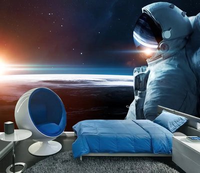 Космонавт, освещенный сиянием звезды Fot463 фото