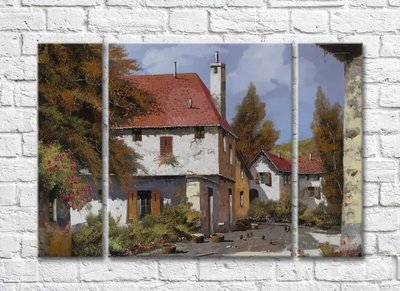 Триптих Two-Storey House And Garden 003_1 Pro10264 фото