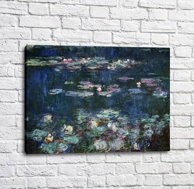 Картина Detail of Water Lilies by Claude Monet Mon14115 фото