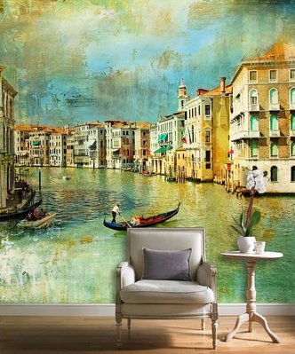 Фотообои каналы Венеции, фреска Uli5015 фото