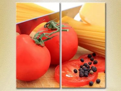 Модульные картины Спагетти и помидоры_02 Eda9115 фото
