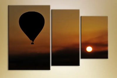 imagini modulare Balon cu aer cald peste deșert Gor7416 фото