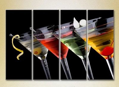 Tablouri modulare Cocktailuri colorate_02 Eda6516 фото