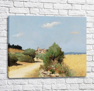 Картина Марсель Диф - Прогулка вдоль пшеничного поля Imp12417 фото