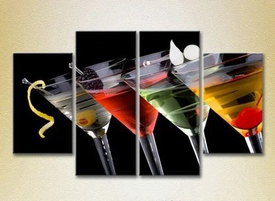 Tablouri modulare Cocktailuri multicolore_01 Eda6517 фото