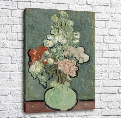 Pictură vază cu flori Van11617 фото