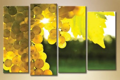 Модульные картины Полиптих, гроздь винограда Eda6691 фото