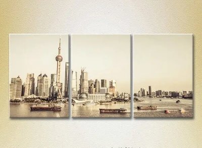 Модульные картины Шанхайские небоскребы_02 Gor7241 фото