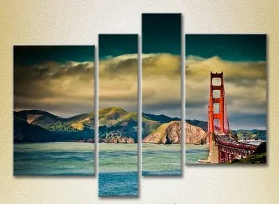 Tablouri modulare Podul Golden Gate în perspectivă_02 Gor6641 фото