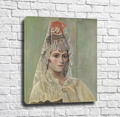 Picasso Olga in a Mantilla, 1917 Pik10841 фото