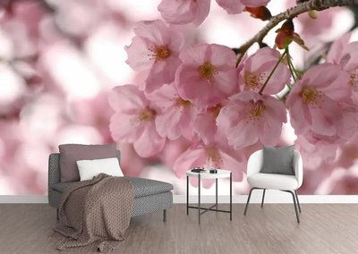 Ramura mare de sakura roz TSv2768 фото