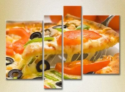 Модульные картины Пицца овощная_03 Eda6518 фото