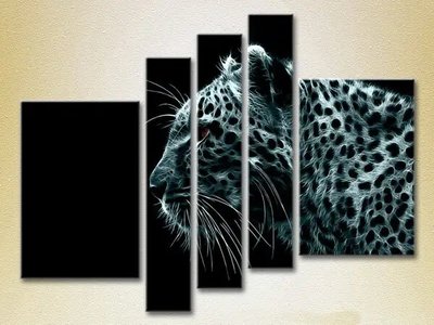 Модульные картины Огненный леопард_03 ZHi9818 фото