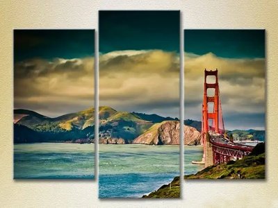 Tablouri modulare Podul Golden Gate în perspectivă_02 Gor7418 фото