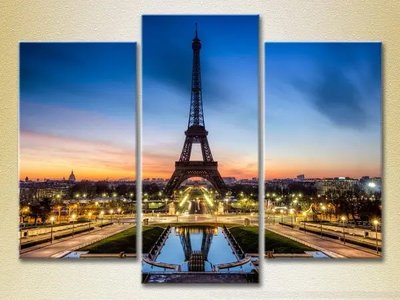 Tablouri modulare Turnul Eiffel_04 Gor7168 фото