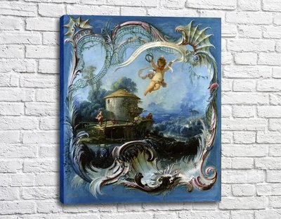 Pictură Peisaj pastoral cu Cupidon Fra11268 фото