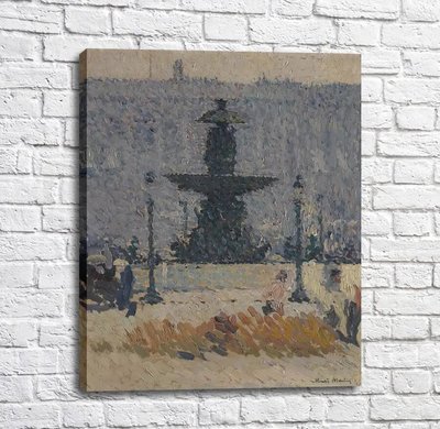 Картина Анри Мартен - Фонтан на площади Согласия. Париж,-1925 Imp12469 фото