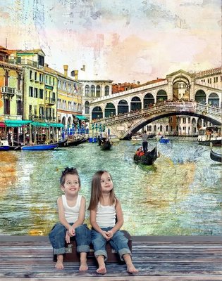 Фотообои Венеция, каналы, фреска Uli5019 фото