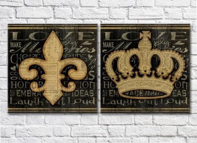 Diptic Simboluri ale coroanei britanice, de epocă Ret8119 фото