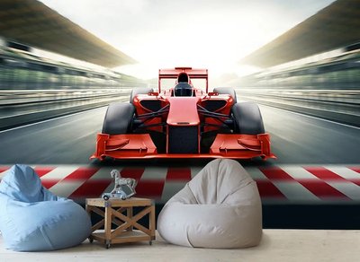 Mașină roșie de curse de Formula 1 Fot719 фото