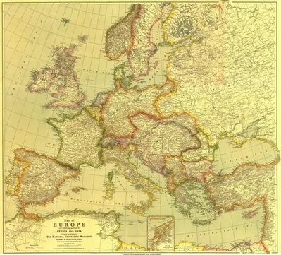 Европа, Африка и Азия (1915 г.) Sta2019 фото