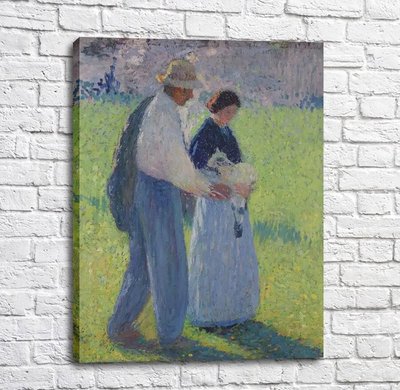 Картина Анри Мартен - Пара с ягненком Imp12520 фото