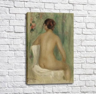 Картина Pierre Auguste Renoir Мореted Nude Seeing from the Back, 1895 Ren14370 фото