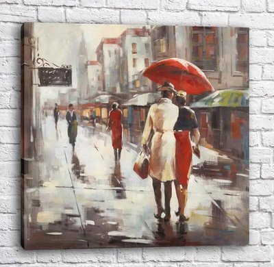 Постер Прогулка по дождливому Парижу Fig16689 фото
