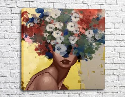 Poster Fata cu coafura de flori Ann17099 фото