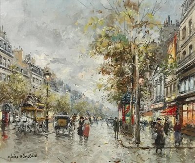 ФотоПостер Antoine Blanchard, Сцена на парижской улице (Parisian street scene) Ant18759 фото