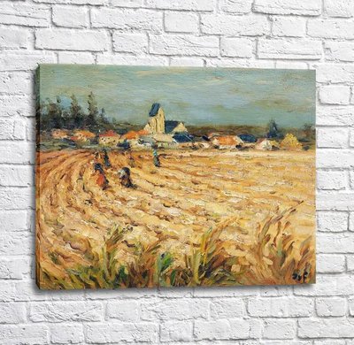 Картина Марсель Диф - Женщины в пшеничном поле Imp12421 фото