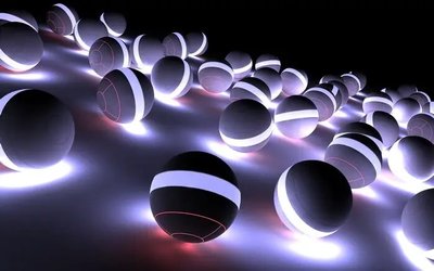 Фотообои 3D шары с подсветкой 3D4871 фото